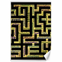 Mindset Stimulus Response Emotion Canvas 24  X 36  by Paksenen