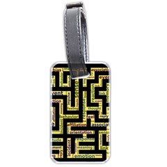 Mindset Stimulus Response Emotion Luggage Tag (two Sides) by Paksenen