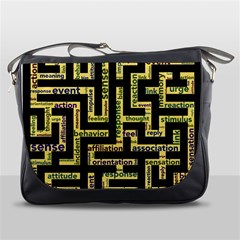 Mindset Stimulus Response Emotion Messenger Bag by Paksenen