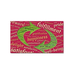 Fulfillment Satisfaction Happiness Sticker (rectangular) by Paksenen