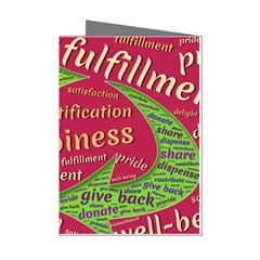 Fulfillment Satisfaction Happiness Mini Greeting Cards (pkg Of 8)