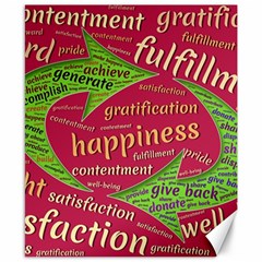 Fulfillment Satisfaction Happiness Canvas 8  X 10  by Paksenen