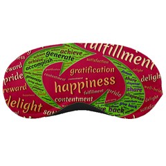 Fulfillment Satisfaction Happiness Sleep Mask by Paksenen