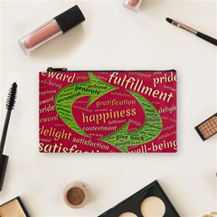 Fulfillment Satisfaction Happiness Cosmetic Bag (small) by Paksenen