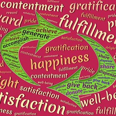 Fulfillment Satisfaction Happiness Play Mat (square) by Paksenen