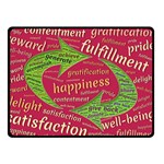 Fulfillment Satisfaction Happiness Two Sides Fleece Blanket (Small) 45 x34  Blanket Front