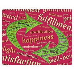 Fulfillment Satisfaction Happiness Two Sides Premium Plush Fleece Blanket (teen Size) by Paksenen