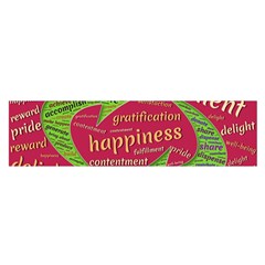 Fulfillment Satisfaction Happiness Oblong Satin Scarf (16  X 60 ) by Paksenen