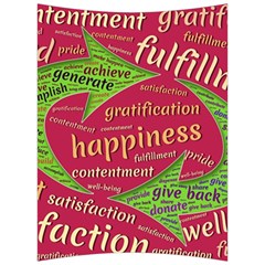 Fulfillment Satisfaction Happiness Back Support Cushion by Paksenen