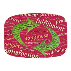 Fulfillment Satisfaction Happiness Mini Square Pill Box by Paksenen