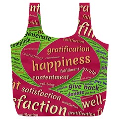 Fulfillment Satisfaction Happiness Full Print Recycle Bag (xxl) by Paksenen