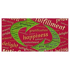 Fulfillment Satisfaction Happiness Banner And Sign 8  X 4  by Paksenen