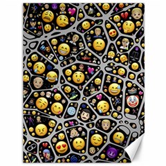 Mental Emojis Emoticons Icons Canvas 36  X 48  by Paksenen