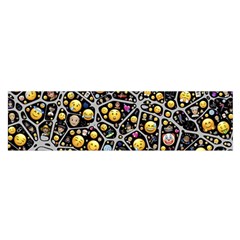 Mental Emojis Emoticons Icons Oblong Satin Scarf (16  X 60 ) by Paksenen