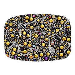 Mental Emojis Emoticons Icons Mini Square Pill Box by Paksenen