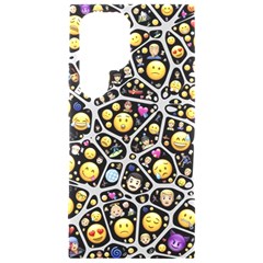 Mental Emojis Emoticons Icons Samsung Galaxy S24 Ultra 6 9 Inch Black Tpu Uv Case by Paksenen