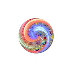 Swirl Vortex Emoji Cyclone Motion Golf Ball Marker (4 Pack) by Paksenen