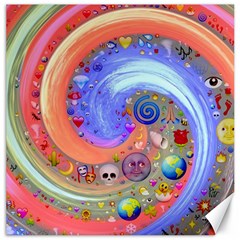 Swirl Vortex Emoji Cyclone Motion Canvas 20  X 20  by Paksenen