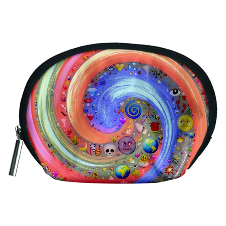 Swirl Vortex Emoji Cyclone Motion Accessory Pouch (Medium)