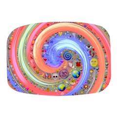 Swirl Vortex Emoji Cyclone Motion Mini Square Pill Box by Paksenen