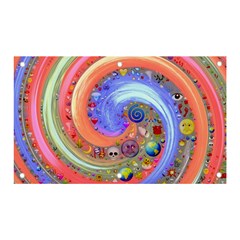 Swirl Vortex Emoji Cyclone Motion Banner And Sign 5  X 3  by Paksenen