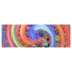 Swirl Vortex Emoji Cyclone Motion Banner And Sign 12  X 4  by Paksenen