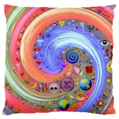 Swirl Vortex Emoji Cyclone Motion 16  Baby Flannel Cushion Case (two Sides)