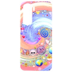 Swirl Vortex Emoji Cyclone Motion Samsung Galaxy S24 Plus 6 7 Inch Black Tpu Uv Case by Paksenen