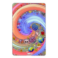 Swirl Vortex Emoji Cyclone Motion Name Card Style Usb Flash Drive by Paksenen