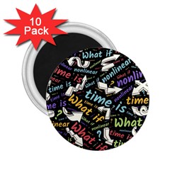 Time Nonlinear Curved Linear 2 25  Magnets (10 Pack)  by Paksenen