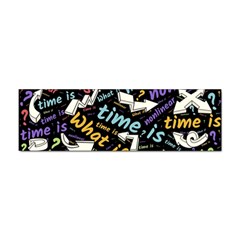 Time Nonlinear Curved Linear Sticker (bumper)