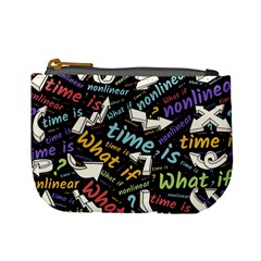 Time Nonlinear Curved Linear Mini Coin Purse