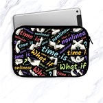 Time Nonlinear Curved Linear Apple iPad Mini Zipper Cases Front