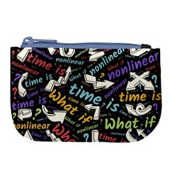 Time Nonlinear Curved Linear Large Coin Purse