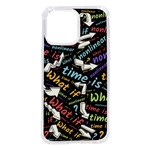 Time Nonlinear Curved Linear iPhone 14 Pro Max TPU UV Print Case Front