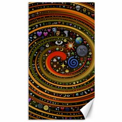 Swirl Vortex Emoji Cyclone Motion Art Canvas 40  X 72  by Paksenen