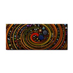 Swirl Vortex Emoji Cyclone Motion Art Hand Towel by Paksenen