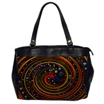 Swirl Vortex Emoji Cyclone Motion Art Oversize Office Handbag Front