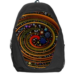 Swirl Vortex Emoji Cyclone Motion Art Backpack Bag by Paksenen