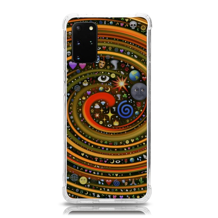 Swirl Vortex Emoji Cyclone Motion Art Samsung Galaxy S20 Plus 6.7 Inch TPU UV Case