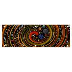 Swirl Vortex Emoji Cyclone Motion Art Banner And Sign 6  X 2  by Paksenen