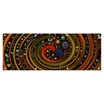 Swirl Vortex Emoji Cyclone Motion Art Banner and Sign 8  x 3  Front