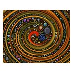 Swirl Vortex Emoji Cyclone Motion Art Premium Plush Fleece Blanket (Large) 80 x60  Blanket Front