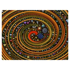 Swirl Vortex Emoji Cyclone Motion Art Premium Plush Fleece Blanket (extra Small) by Paksenen