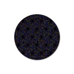 Do Be Action Stillness Doing Rubber Coaster (round) by Paksenen