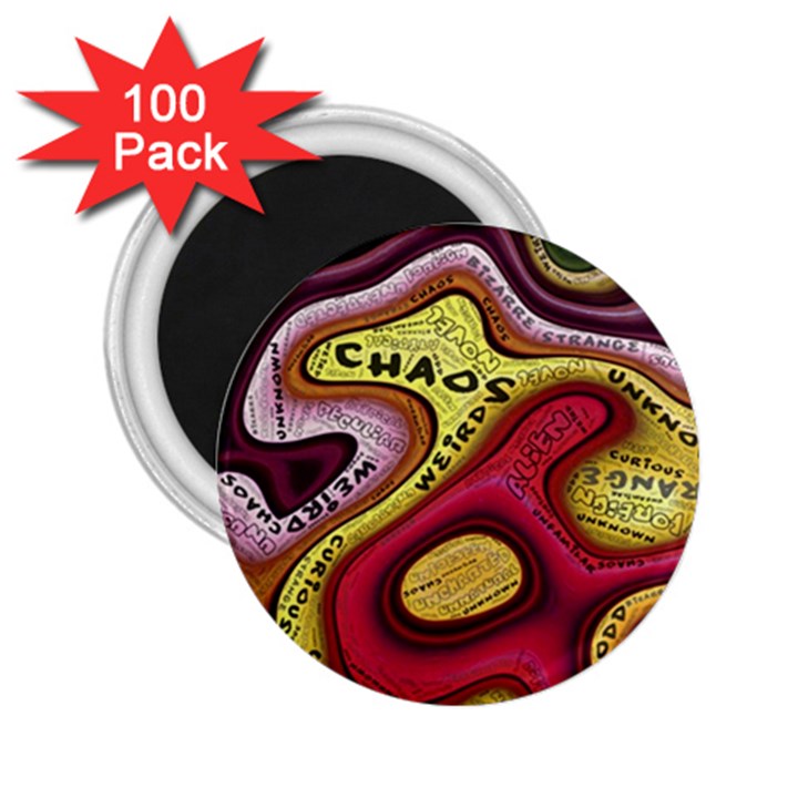 Chaos Unknown Unfamiliar Strange 2.25  Magnets (100 pack) 