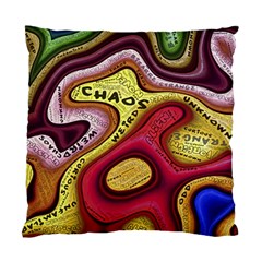 Chaos Unknown Unfamiliar Strange Standard Cushion Case (two Sides) by Paksenen