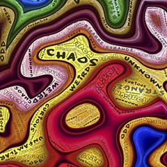 Chaos Unknown Unfamiliar Strange Play Mat (rectangle) by Paksenen