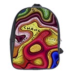 Chaos Unknown Unfamiliar Strange School Bag (XL) Front