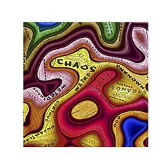 Chaos Unknown Unfamiliar Strange Square Satin Scarf (30  X 30 ) by Paksenen